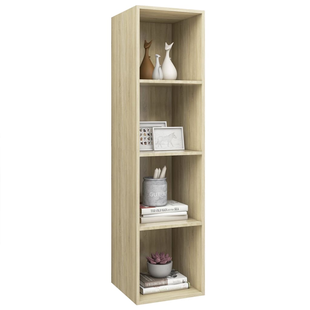 Mobile TV Parete Rovere Sonoma 37x37x142,5cm Legno Multistrato - homemem39