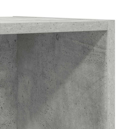 Mobile TV Parete Grigio Cemento 37x37x142,5cm Legno Multistrato