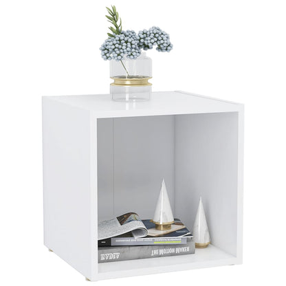 Mobile Porta TV Bianco 37x35x37 cm in Legno Multistrato - homemem39