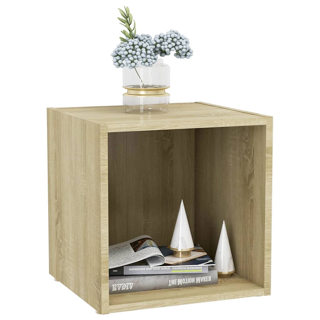 Mobili Porta TV 4pz Rovere Sonoma 37x35x37 cm Legno Multistrato - homemem39