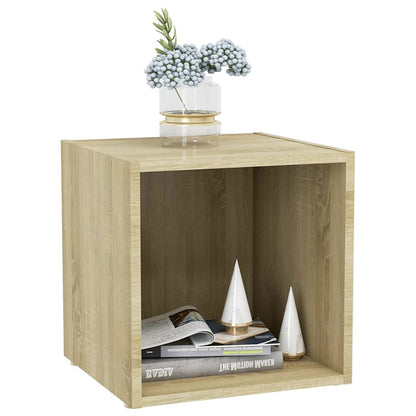 Mobili Porta TV 4pz Rovere Sonoma 37x35x37 cm Legno Multistrato - homemem39