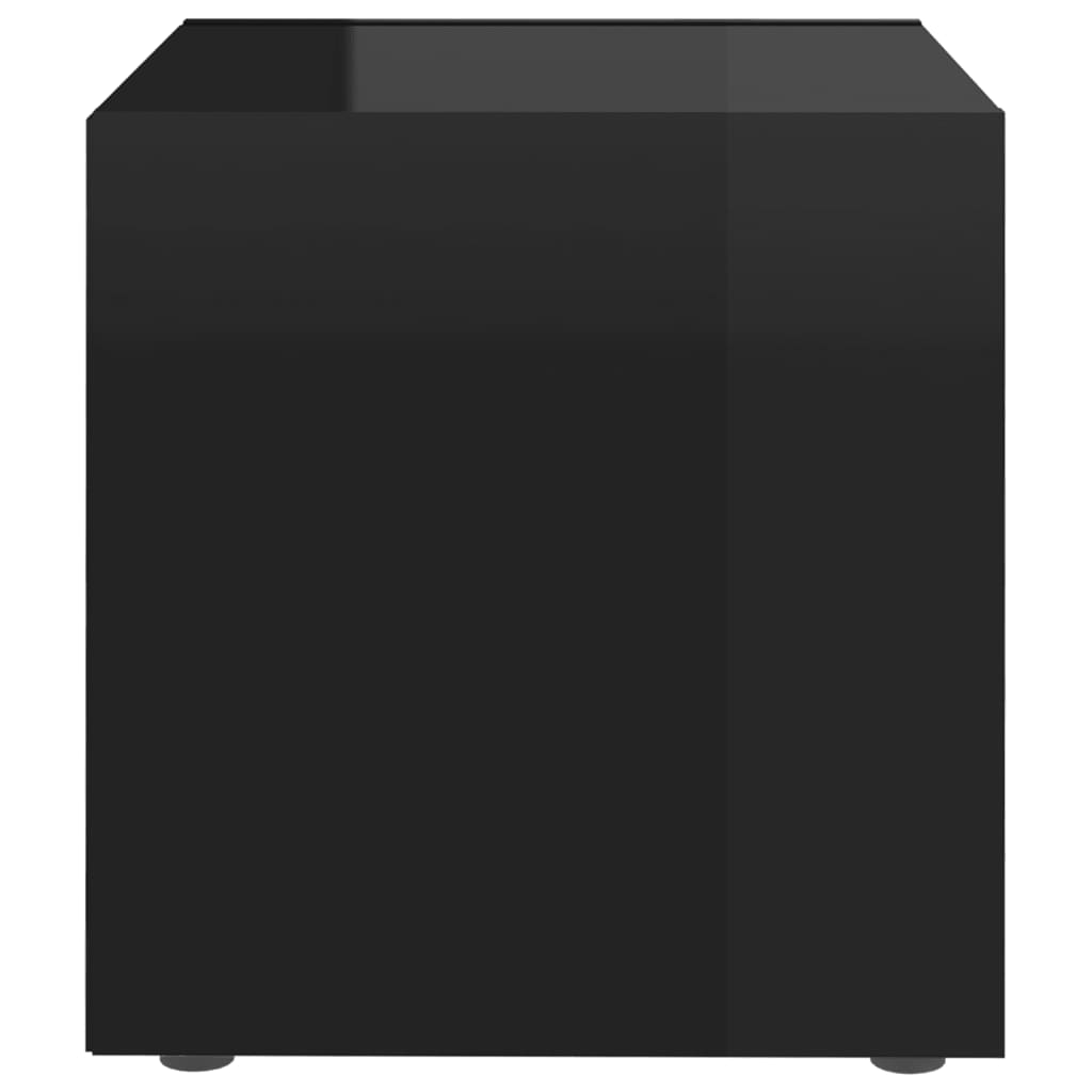 Mobili Porta TV 4pz Nero Lucido 37x35x37 cm Legno Multistrato - homemem39