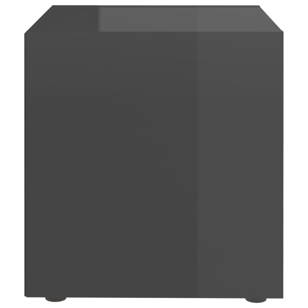 Mobili Porta TV 4pz Grigio Lucido 37x35x37 cm Legno Multistrato - homemem39