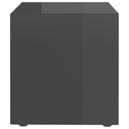 Mobili Porta TV 4pz Grigio Lucido 37x35x37 cm Legno Multistrato - homemem39