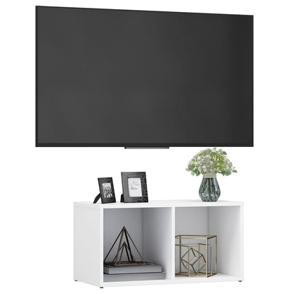 Mobile Porta TV Bianco 72x35x36,5 cm in Legno Multistrato - homemem39