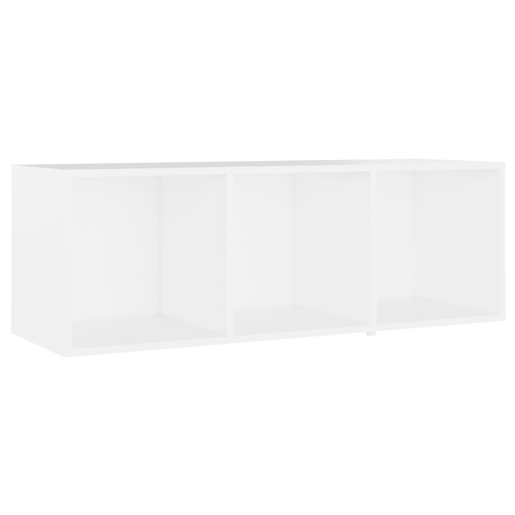 Mobile Porta TV Bianco 107x35x37 cm in Legno Multistrato - homemem39
