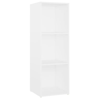 Mobile Porta TV Bianco 107x35x37 cm in Legno Multistrato - homemem39