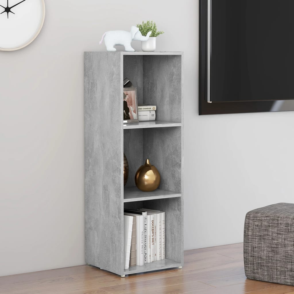 Mobile Porta TV Grigio Cemento 107x35x37 cm Legno Multistrato - homemem39
