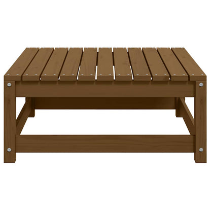 Poggiapiedi da Giardino 70x70x30 cm ambra in Legno di Pino - homemem39