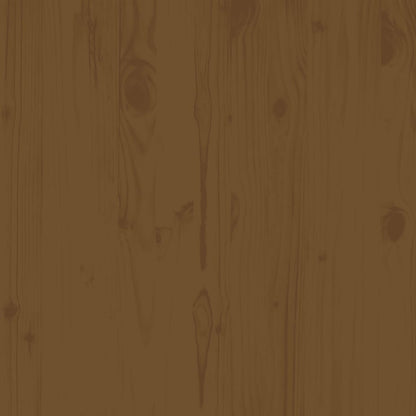 Poggiapiedi da Giardino 70x70x30 cm ambra in Legno di Pino - homemem39