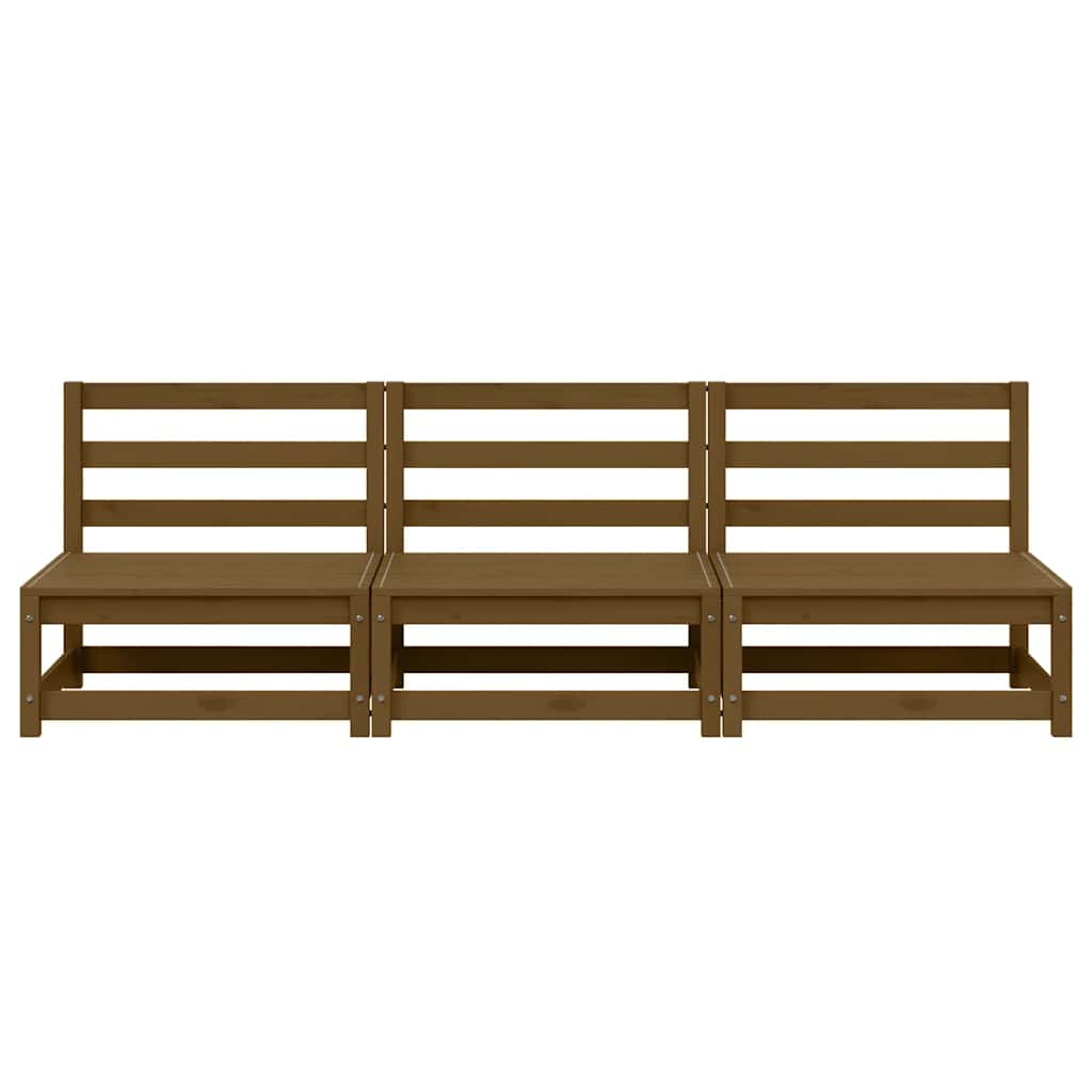 Divani Centrali da Giardino 2pz Ambra in Legno Massello di Pino - homemem39