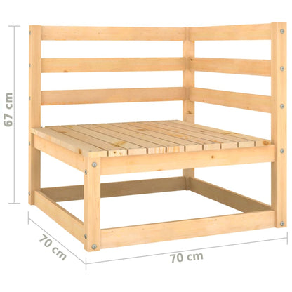 Set Salotto da Giardino 2 pz in Legno Massello di Pino - homemem39