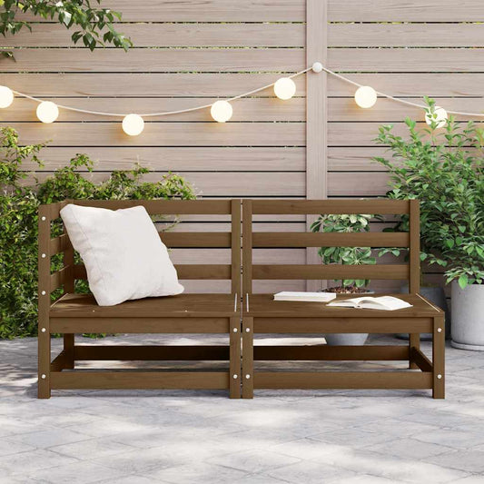 Set Divani da Giardino 2 pz Ambra in Legno Massello di Pino - homemem39