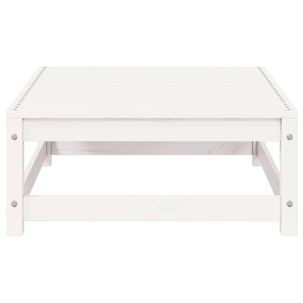 Set Divani da Giardino 2 pz Bianchi in Legno Massello di Pino - homemem39