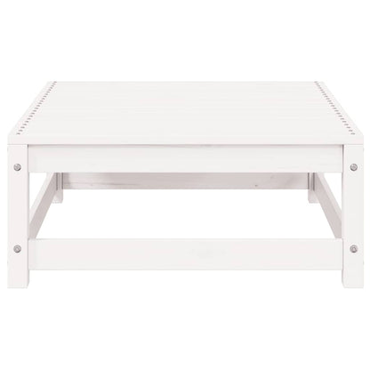 Set Divani da Giardino 2 pz Bianchi in Legno Massello di Pino - homemem39