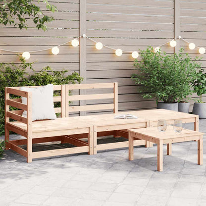 Set Divani da Giardino 3 pz in Legno Massello di Pino - homemem39