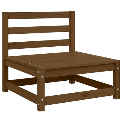 Set Salotto da Giardino 3 pz Ambrato in Legno Massello di Pino - homemem39