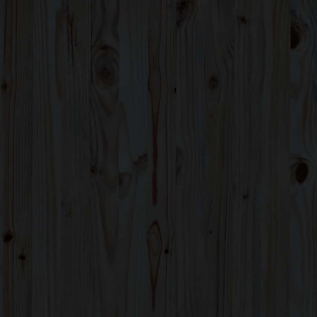 Set Divani da Giardino 3 pz Nero in Legno Massello di Pino - homemem39