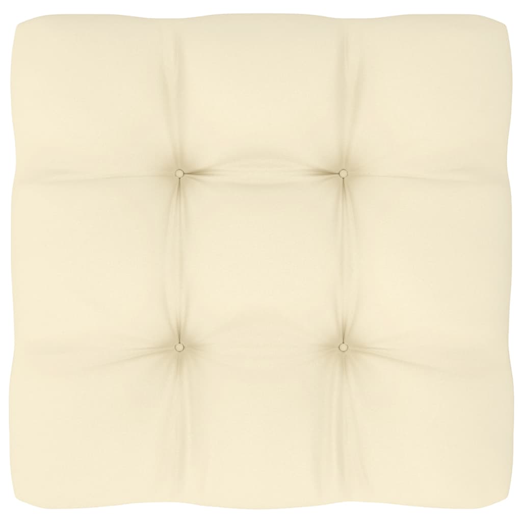 Divano Angolare da Giardino con Cuscini Crema Massello di Pino - homemem39