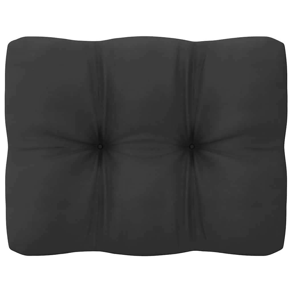 Divani Centrali Giardino e Cuscini Antracite 2pz Pino Massello