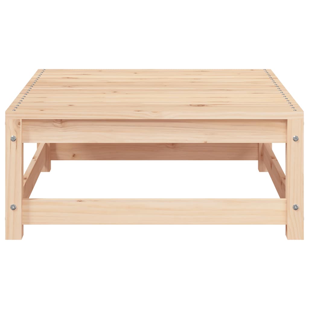 Poggiapiedi da Giardino con Cuscini 2 pz Legno Massello di Pino | homemem39