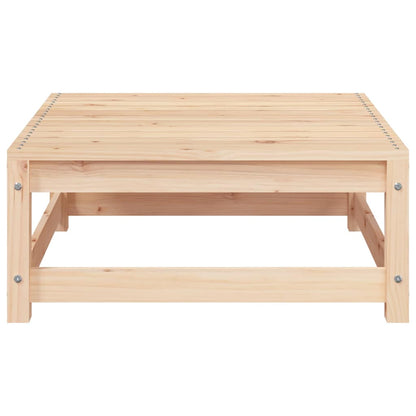 Poggiapiedi da Giardino con Cuscini 2 pz Legno Massello di Pino