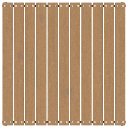 Poggiapiedi da Giardino e Cuscini 2 pz Marrone ambra Legno Pino