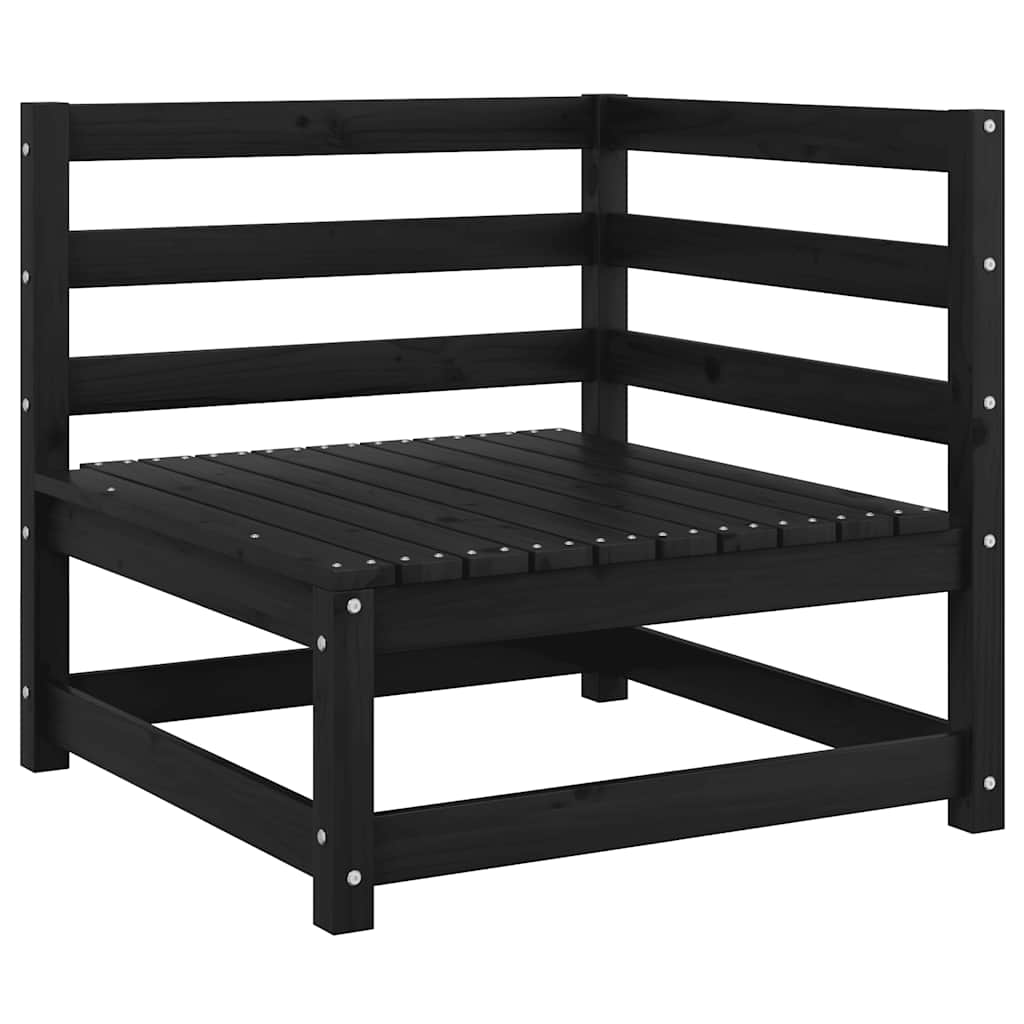 Set Divani da Giardino 2 pz con Cuscini Massello di Pino Nero - homemem39