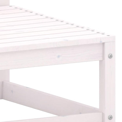 Set Divani da Giardino 2 pz Cuscini Legno Massello Pino Bianco | homemem39