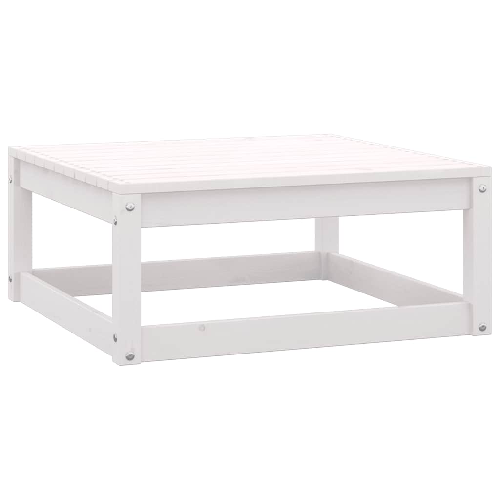 Set Divani da Giardino 2 pz Cuscini Legno Massello Pino Bianco | homemem39