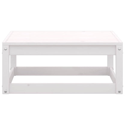 Set Divani da Giardino 2 pz Cuscini Legno Massello Pino Bianco | homemem39