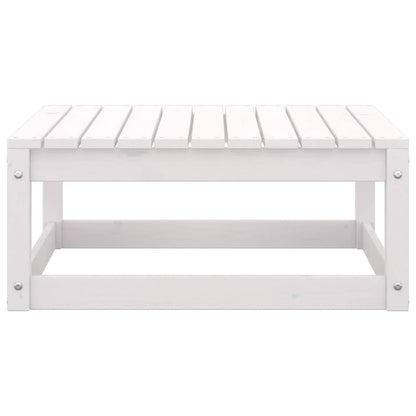 Set Divani da Giardino 2 pz Cuscini Legno Massello Pino Bianco | homemem39