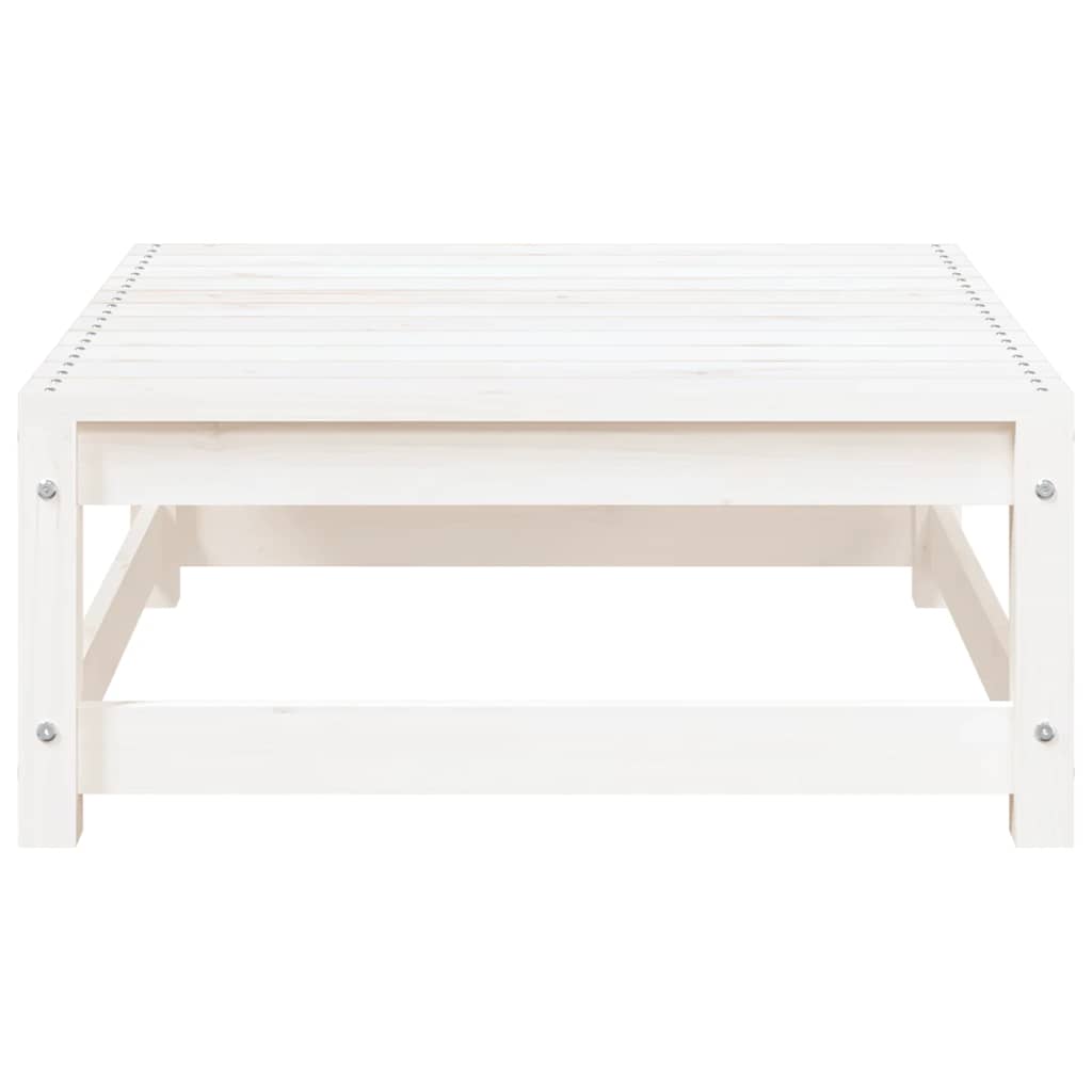 Set Divani da Giardino 2 pz Cuscini Bianchi Massello di Pino | homemem39