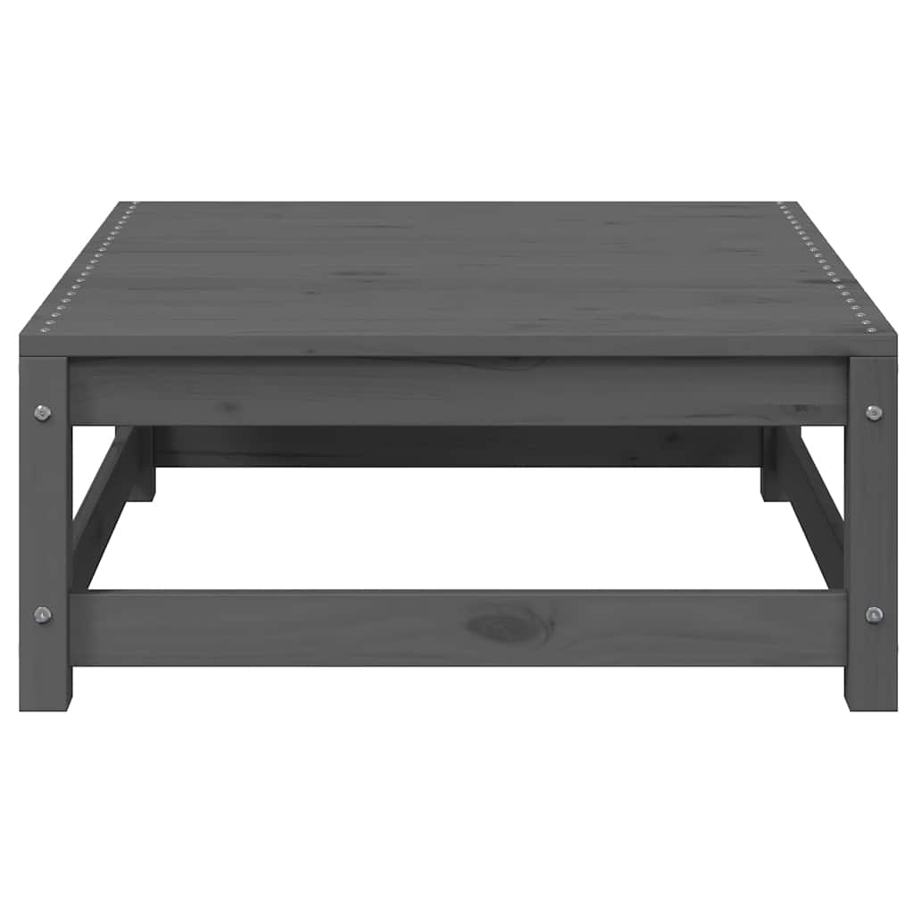 Set Divani da Giardino 2 pz con Cuscini Grigio Massello di Pino | homemem39