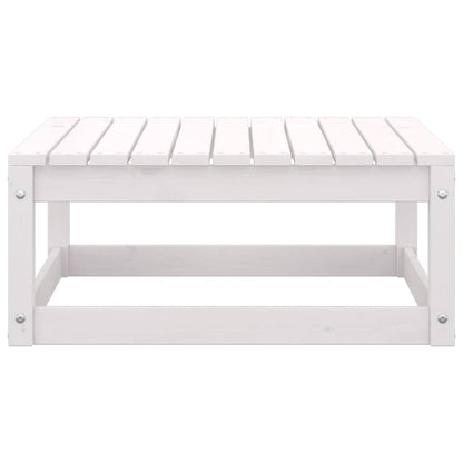 Set Divani da Giardino 3 pz Cuscini Legno Massello Pino Bianco