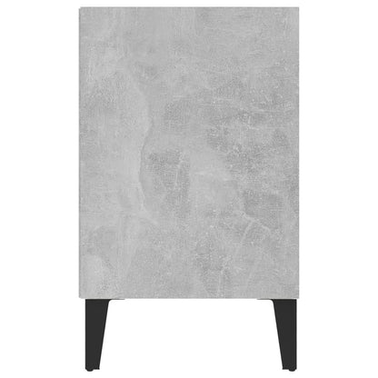 Mobile TV con Gambe in Metallo Grigio Cemento 103,5x30x50 cm - homemem39