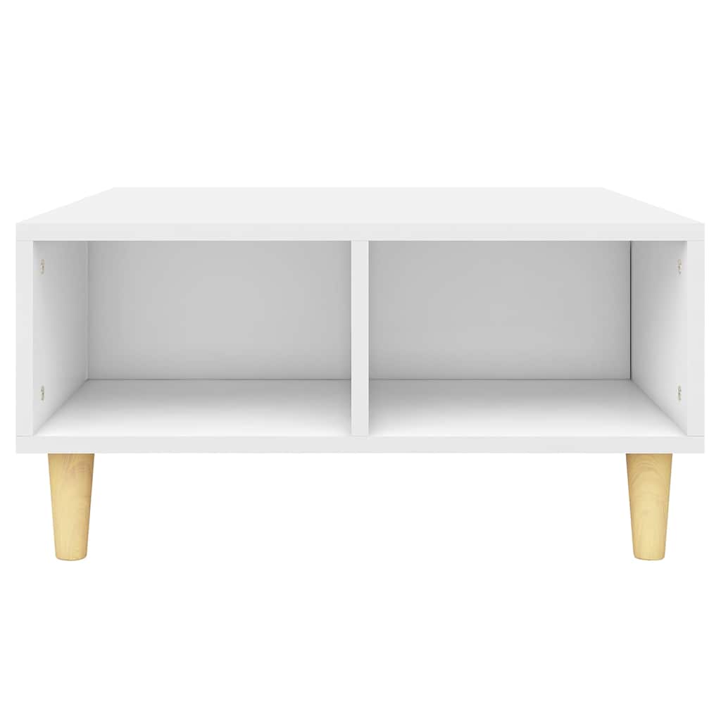 Tavolino da Salotto Bianco 60x60x30 cm in Legno Multistrato
