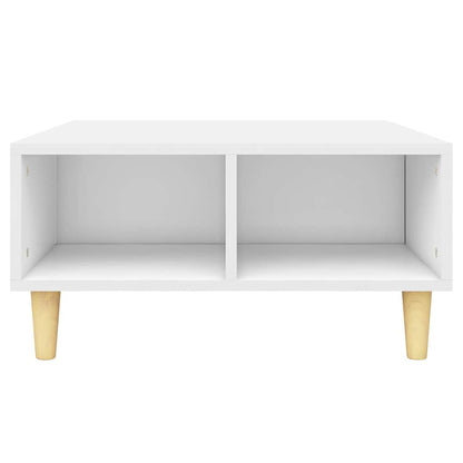 Tavolino da Salotto Bianco 60x60x30 cm in Legno Multistrato
