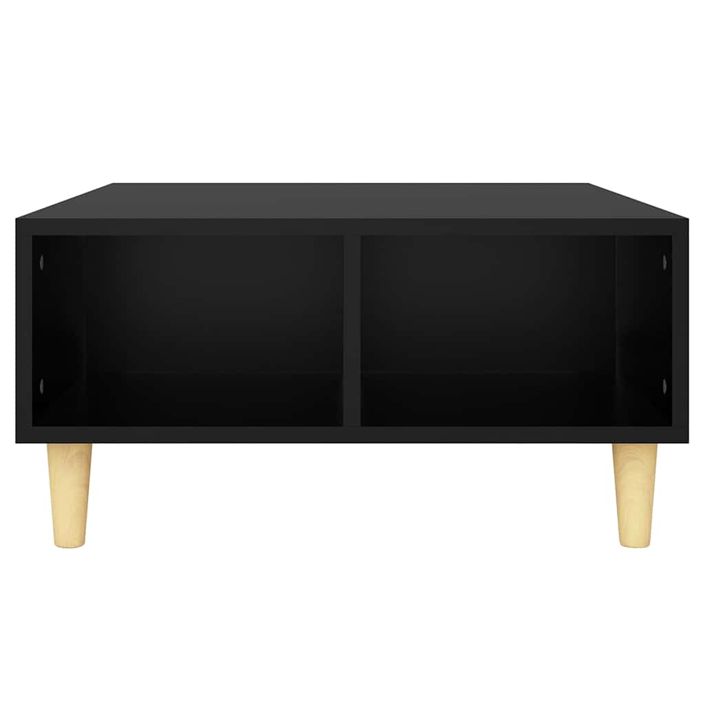 Tavolino da Salotto Nero 60x60x30 cm in Legno Multistrato