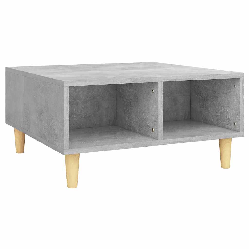 Tavolino da Salotto Grigio Cemento 60x60x30cm Legno Multistrato | homemem39