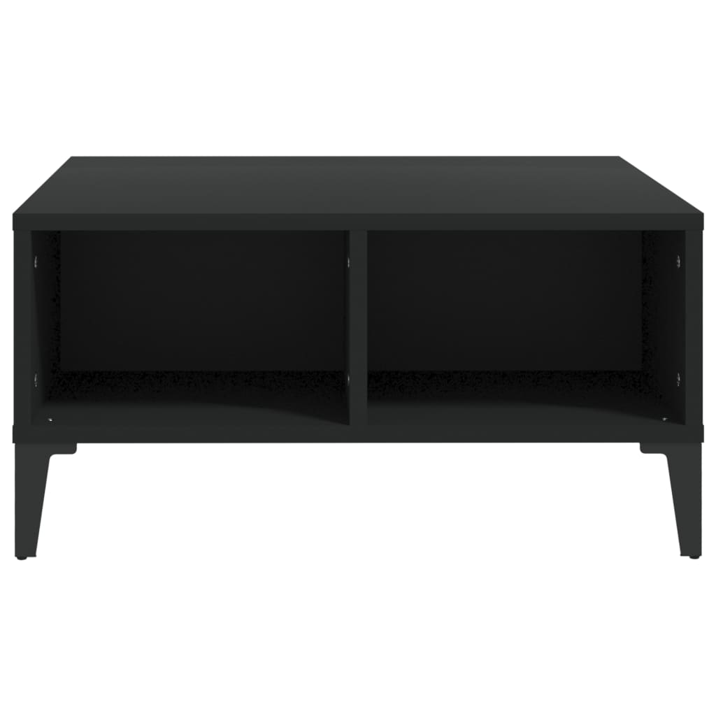 Tavolino da Salotto Nero 60x60x30 cm in Legno Multistrato | homemem39