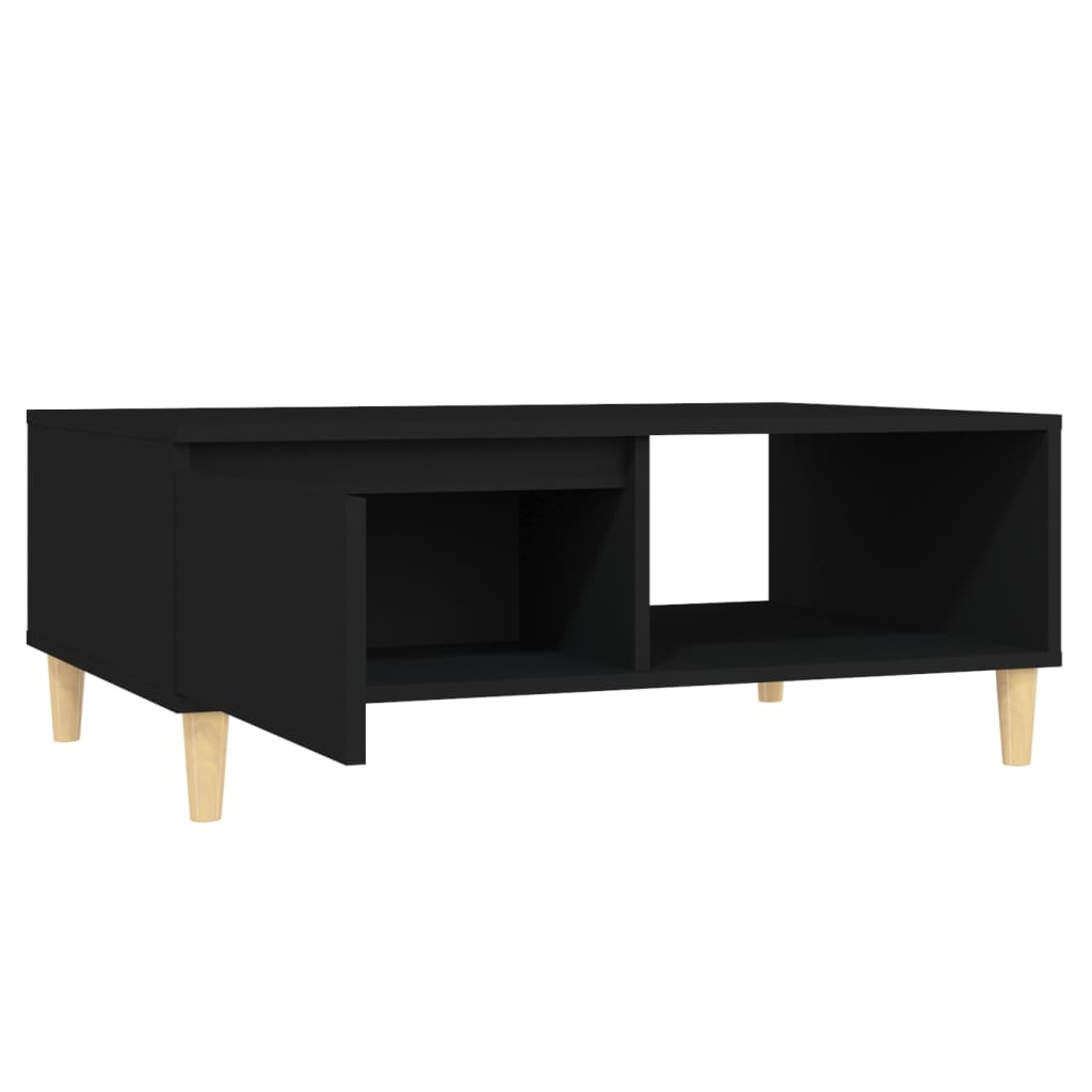 Tavolino da Salotto Nero 90x60x35 cm in Legno Multistrato | homemem39
