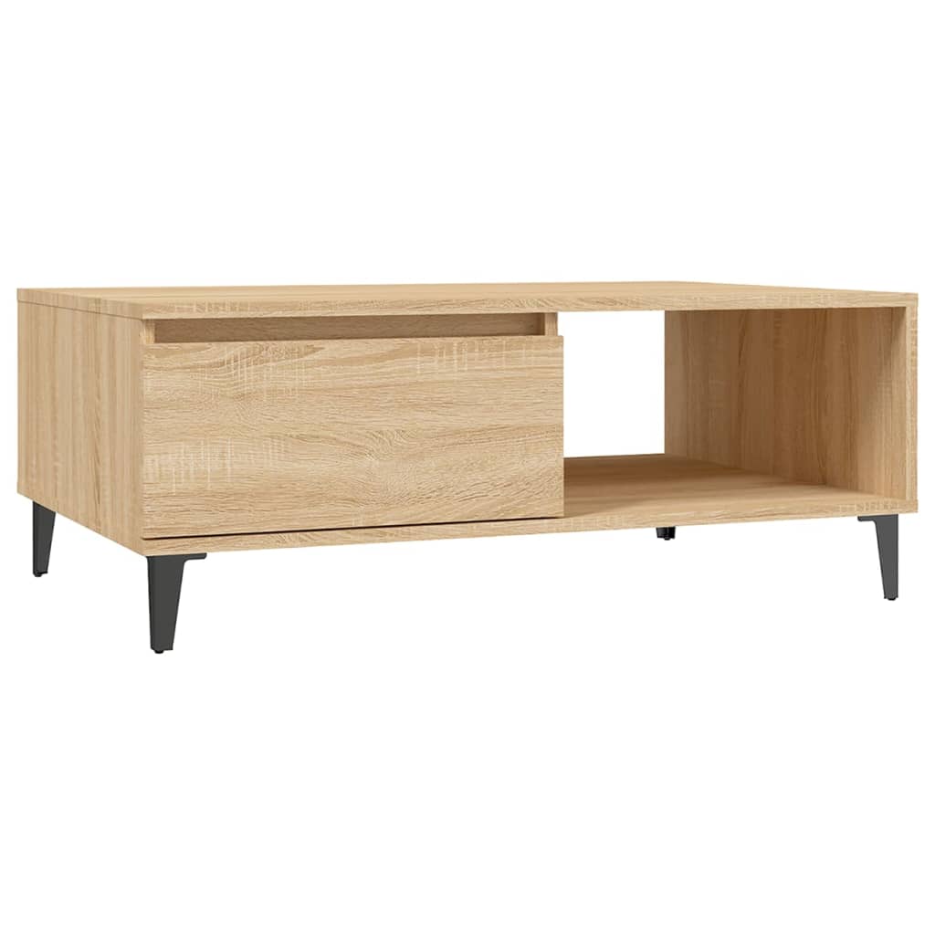 Tavolino da Salotto Rovere Sonoma 90x60x35 cm Legno Multistrato | homemem39