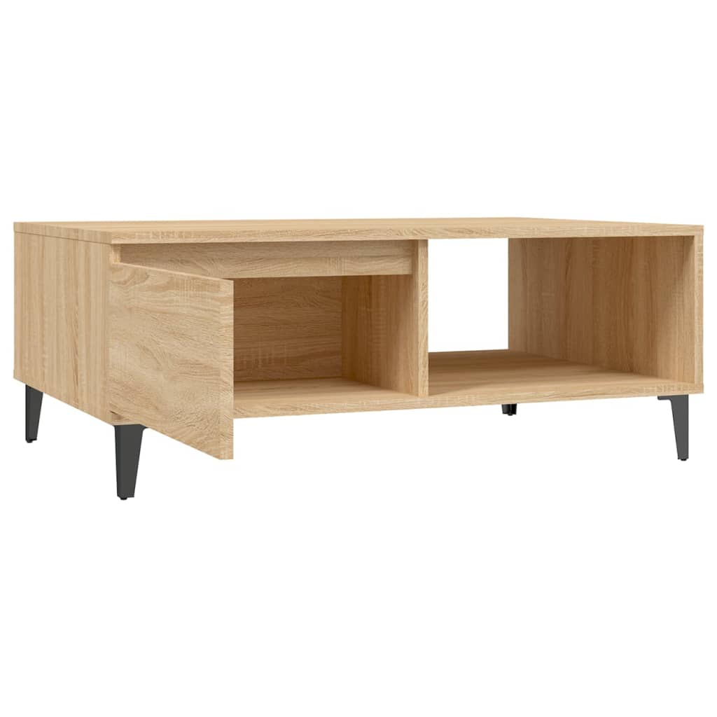Tavolino da Salotto Rovere Sonoma 90x60x35 cm Legno Multistrato | homemem39