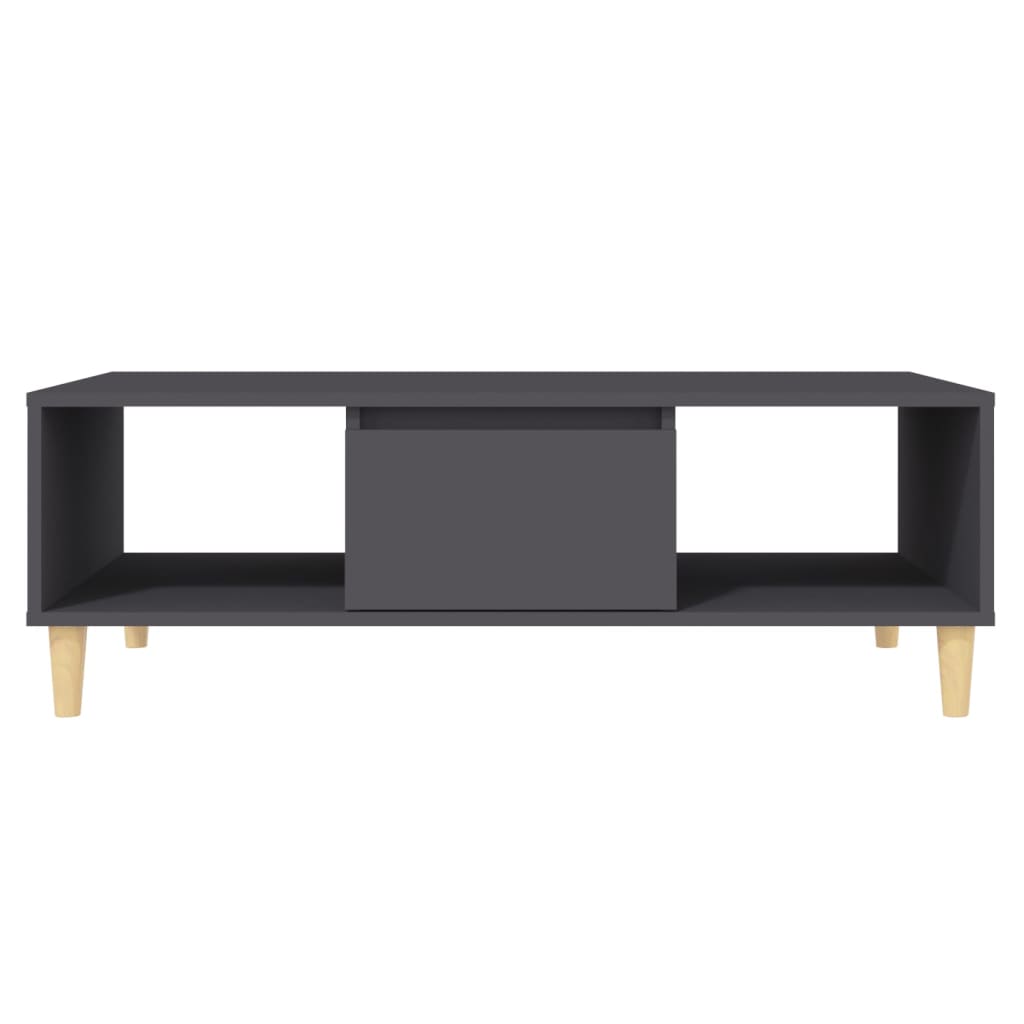 Tavolino da Salotto Grigio 103,5x60x35 cm in Legno Multistrato | homemem39