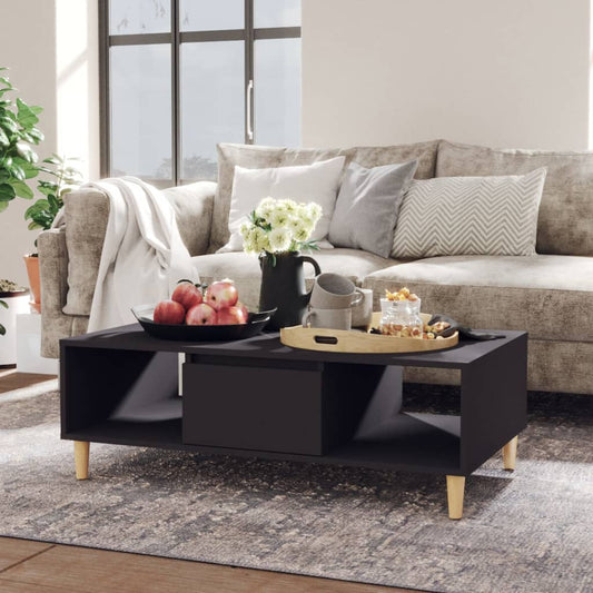 Tavolino da Salotto Grigio 103,5x60x35 cm in Legno Multistrato | homemem39