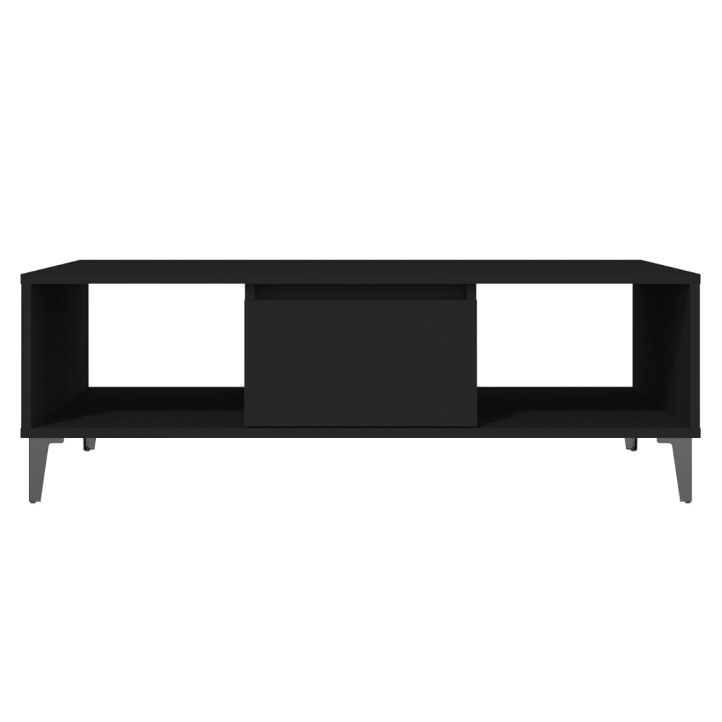 Tavolino da Salotto Nero 103,5x60x35 cm in Legno Multistrato | homemem39