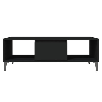 Tavolino da Salotto Nero 103,5x60x35 cm in Legno Multistrato | homemem39