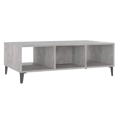 Tavolino Salotto Grigio Cemento 103,5x60x35cm Legno Multistrato | homemem39