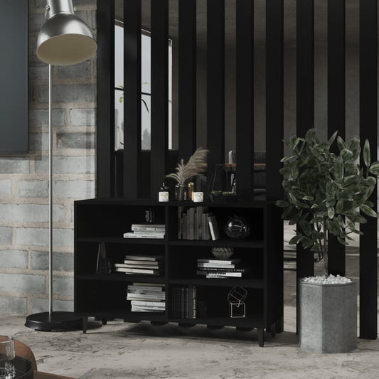 Credenza Nera 103,5x35x70 cm in Legno Multistrato - homemem39